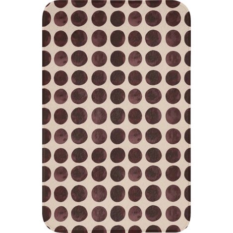 TAPPETINO PER WC Pois - Motivo - Marrone 50x80 cm