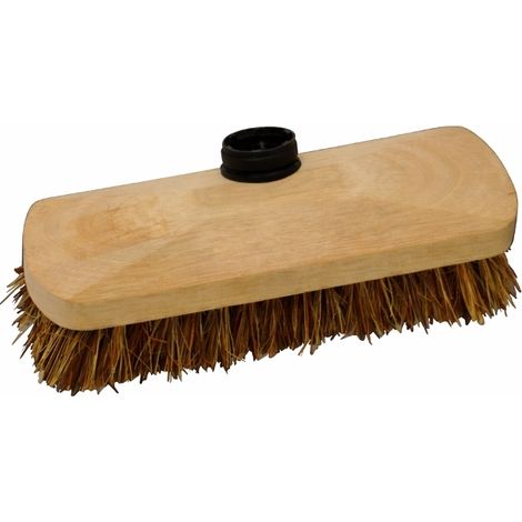 Lave pont chiendent balai brosse à fibres végétales 22 cm (1/3)