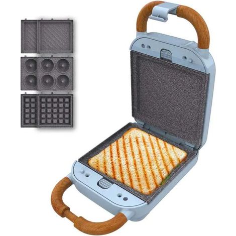 Cecotec Appareil à Sandwich Rock'nToast Retro One Blue (1/2)