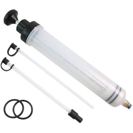 Aspiration et Remplissage Manuels de Carburant, Évacuateur de Changement de Fluide, en Plastique Réutilisable Seringue a Huile Seringue D’alimentation pour Vider les Bocaux de Liquide de Frein (1/5)