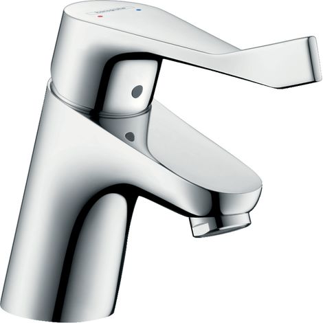 HANSGROHE Focus 70 Care Mezclador de lavabo con mango extralargo, con tirador y desagüe automático cromado