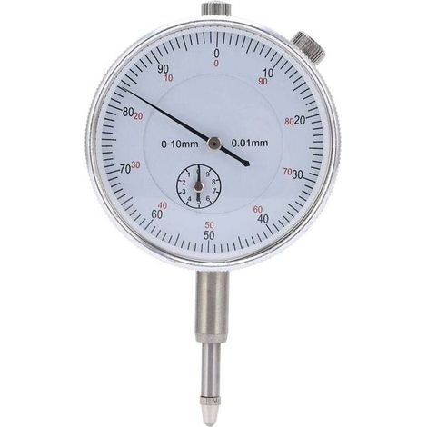 Indicateur de test à cadran mécanique de haute précision, à aiguille, pour instruments de mesure 0-10 mm (1/4)