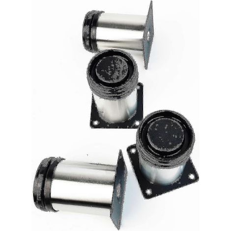 Quatre pieds de meubles réglables en hauteur de 80 mm, adaptés aux canapés, bancs, chaises, armoires, lits et chaises longues. (1/5)