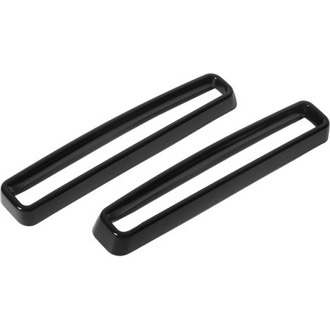 Cache baguette calandre avant auto noir brillant anti-UV Challenger Dodge 2015-2021 2 pièces ABS (1/5)