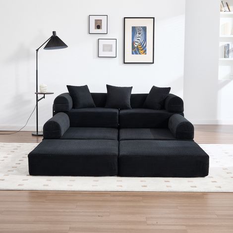 Sofa modular als Schlafsofa mit Stauraum Cord OKMYHOME (1/5)