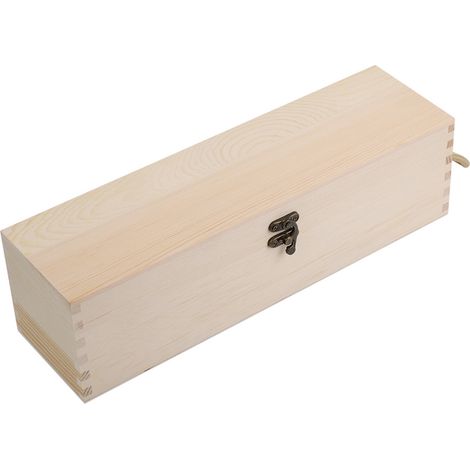 Boîte Cadeau pour Vin Rouge en Bois - Écrin Porte-Bouteille Unique pour Présentation (1/5)