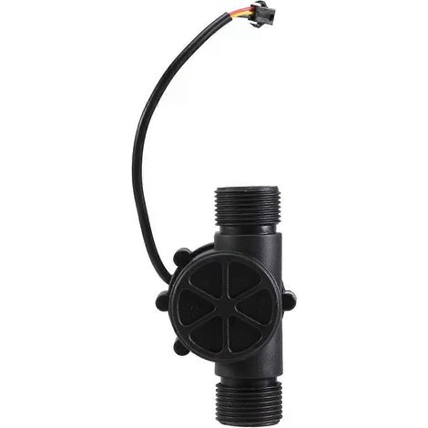 1 capteur de débit d'eau DN25 DC35-24V 1 pouce 2-100 L/min, débitmètre à effet Hall pour pompe à chaleur et chauffe-eau, compteur de débit. (1/5)