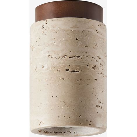 SKLUM Deckenleuchte aus Travertin und Holz Davise Travertine (1/5)