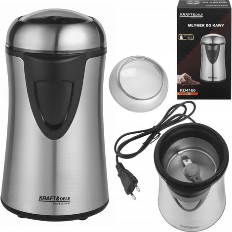 Kraft&Dele Kaffeemühle 60 g 300 W Edelstahl (1/5)