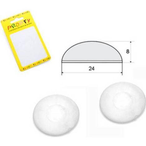 12 x PARACOLPO GOCCIA ADESIVO 24X8 TRASPAR BL 4 PZ