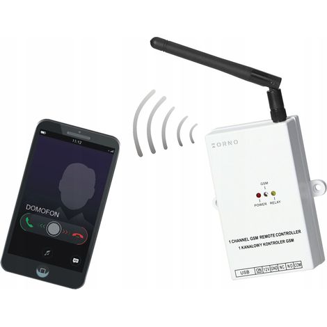 Contrôleur GSM OR-GB-458 – 4G – Noir – Entrée USB – Télécommande pour portails (1/5)