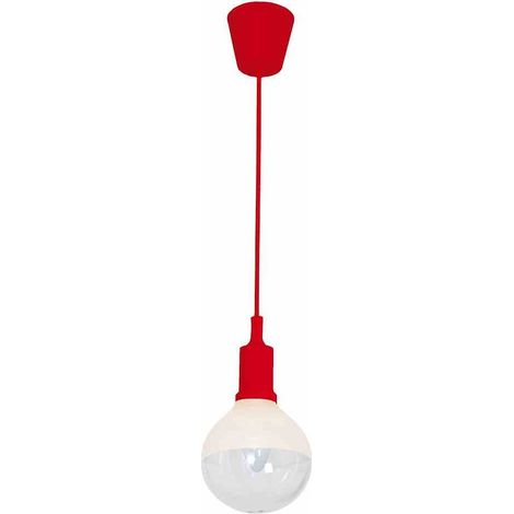 Suspension Milagro Bubble LED 5W rouge Ø12cm 4000K