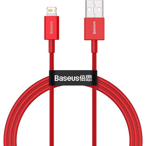 Baseus Superior Series USB-auf-Lightning-Kabel, 2,4 A, 1 m (rot) (1/5)