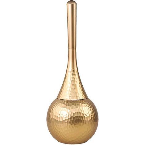Brosse de nettoyage haut de gamme dorée, brosse WC avec base, brosse ménagère à long manche, adaptée à la salle de bain et aux toilettes. (1/5)