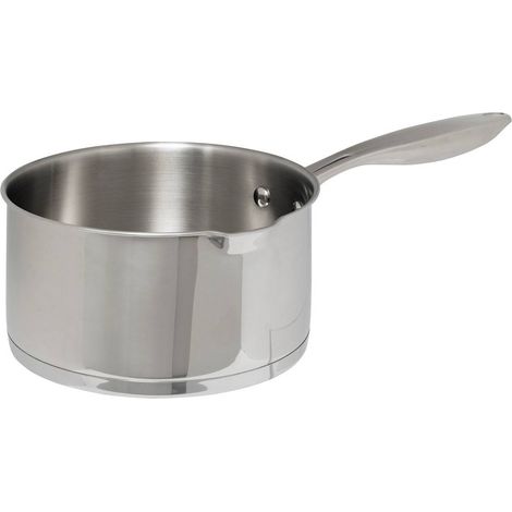 Casserole en Inox de haute qualité avec bec verseur, diamètre 20 cm, compatible tous feux, y compris induction - Five (1/5)