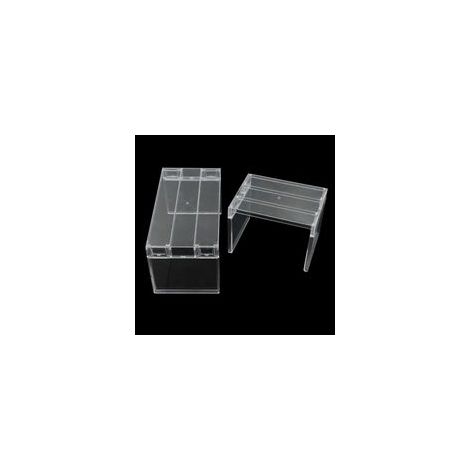 Réfrigérateur étagère Rangement frigo Organisateur - en Plastique Multifonction empilable pour Plan Travail Cuisine Garde Manger comptoirs, 2 Tailles (2 PCS)