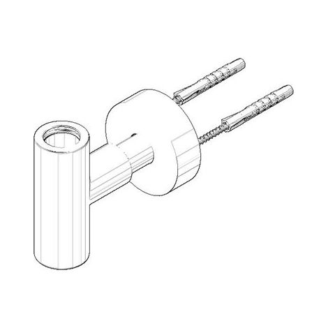 Dornbracht 90171103700-06 Fixation pour douchette Pièce de rechange pour installation sur pied (1/3)