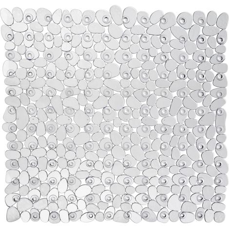 Wenko Tappeto doccia Paradise trasparente - antiscivolo, PVC, 54 x 54 cm, Trasparente (1/4)