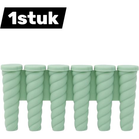 Lot de 6 moules à glaçons en silicone alimentaire pour usage domestique, vert (1/5)
