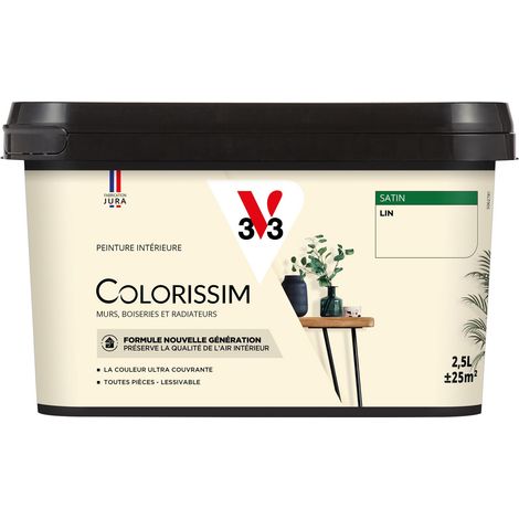 Peinture murale intérieure Colorissim® V33 Lin Satin 2,5L (1/5)