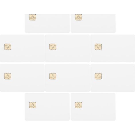 Ic Blanches Légères 12 Cartes en Pvc avec At24c16 16k Mémoire, Performance Stable et Fiable pour Systèmes de D'accès et Parkings Intelligents (1/5)