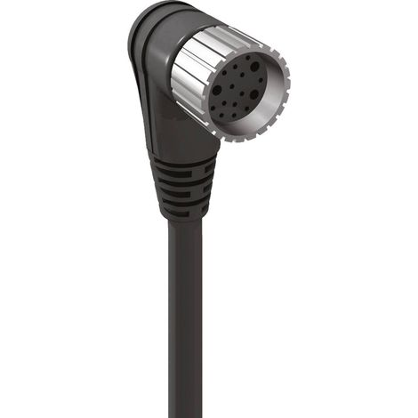Lumberg Automation 60689 Connecteur confectionné pour capteurs/actionneurs M23 femelle, coudé 10.00 m Nombre de pôles: (1/2)