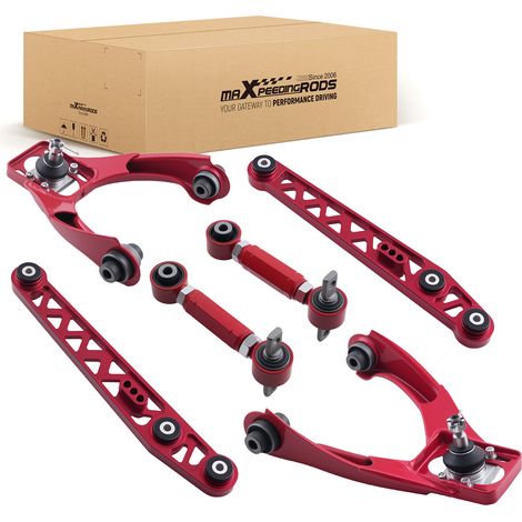 6PCS BRAS DE CONTRÔLE RÉGLABLES + KIT DE CARROSSAGE FOR HONDA CIVIC 1996-2000 (1/5)