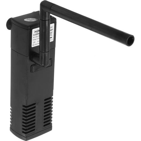 AVANC Pompe Aquarium Filtre Pompe A Eau 8W 600L/H Submersible Interne Ajouter Oxygène 220V PRISE EU (1/3)