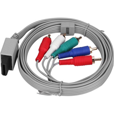 Adaptateur audio-vidéo haute définition (AV) - Câble composante HDTV pour console de jeux Wii U (1/5)