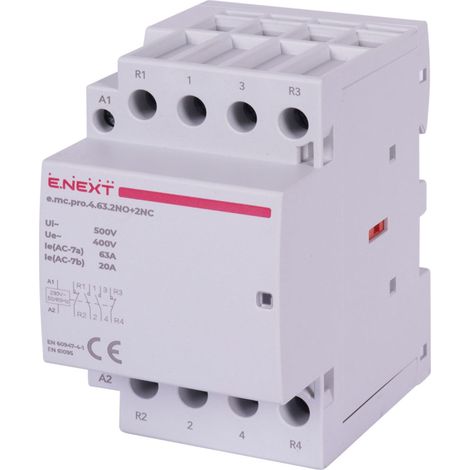 Contattore modulare E.next p005231 PRO 4P 63A 2NO+2NC 230V AC