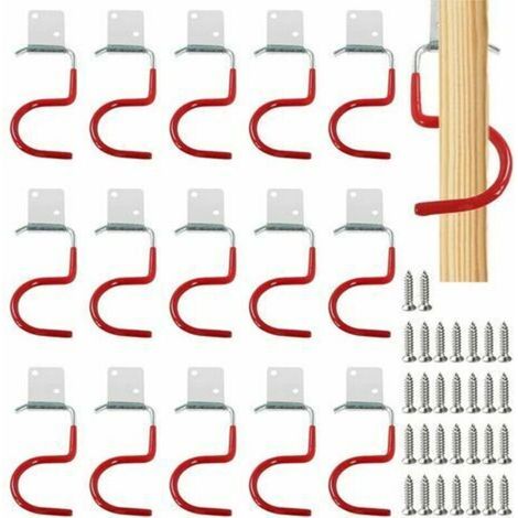 Lot de 15 Crochets en S en Acier Inoxydable Crochet en Forme de S Crochets en Métal Crochets Pour Cuisine Salle de Bain Chambre à Coucher(Rouge) (1/5)