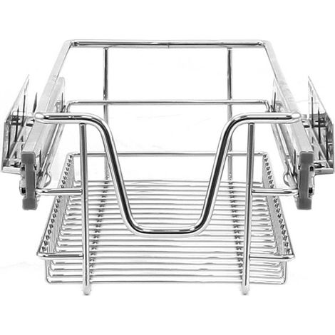 KuKoo – 5 Paniers Coulissants pour Placard ou Cabinet de Cuisine de 30cm. Tiroirs coulissants à système de fermeture amortie