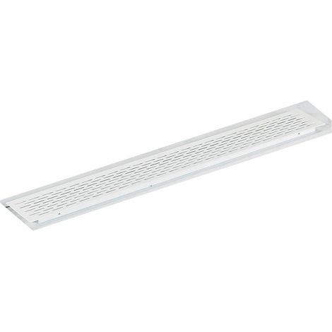 Grille aération VMC aluminium encastrable – Décor blanc – Longueur 225 mm – Encastrement 192 x 58 mm – Installation facile (1/5)