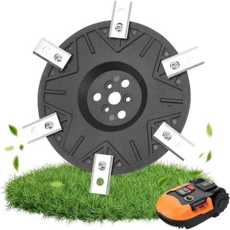 12 Blade Disc 146mm Blade Disc for Robotic Lawn Mower with 12 Replacement Blades and Hexagonal Adapter Compatible with Models M500/M700/M800/M900/M1000/Vision M600 (1/5)
