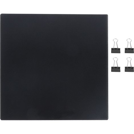 Plaque de verre silicium-carbone 235x235mm pour lit chauffant CR10 / Ender3 / 3S imprimante 3D. (1/5)