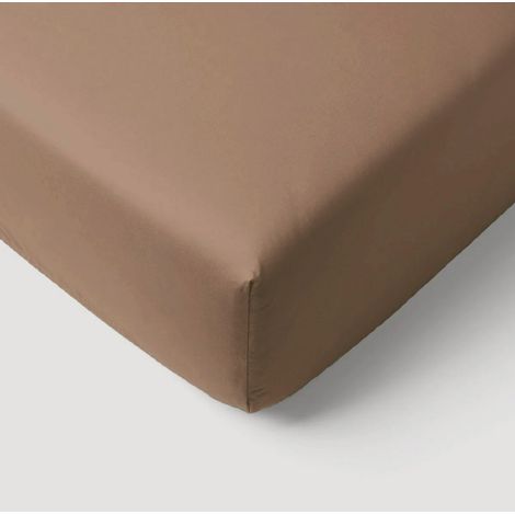 Drap-housse jersey bébé 100% coton Marron Brun 40x80x13 cm (1/2)