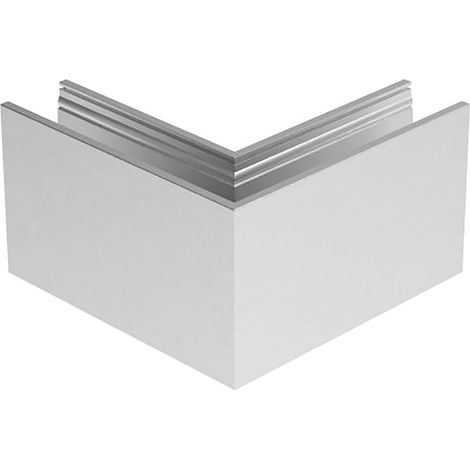 Economy Innenecke für Bodenprofile Eco 0004 Pro-Flex, Aluminium silber eloxiert (1/2)