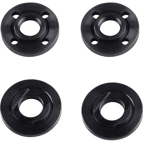 Écrou à bride pour plateau de pression de meuleuse d'angle 125 5/8-11 / M14, jeu de plateaux de pression universels (6 paires de plateaux de pression + 1 clé) (1/4)