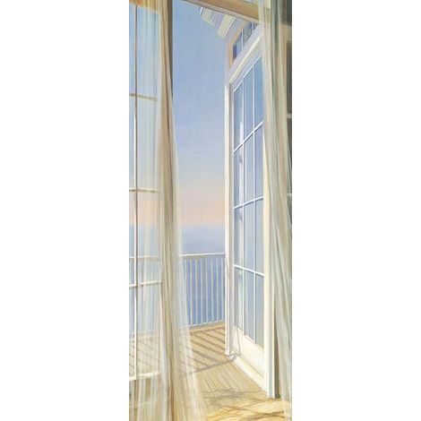 Selbstklebende Türfolie – Türsticker – PVC – Wiederablösbare Rückseite – Wiederverwendbar – Türdekoration – Für Schlafzimmer, Wohnzimmer und Flur – Selbstklebende Tapete – 200 x 77 cm (1/5)