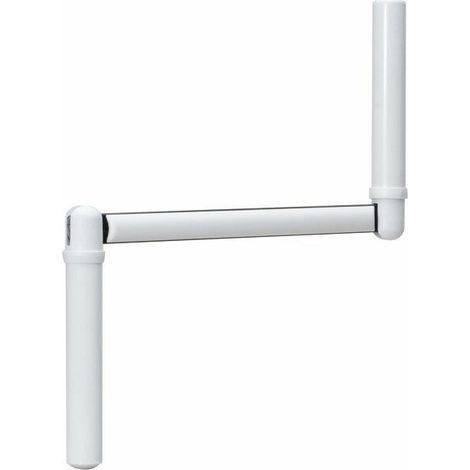Poignée de manivelle pour volet roulant 310mm – Bras en acier zingué laqué blanc – Compatible tringles diamètre 12mm – Fixation par goupille (1/2)