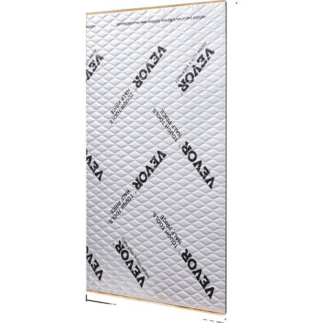 Alfombrilla insonorizante, impermeable, con aislamiento térmico y amortiguación de aluminio, 52 pies cuadrados. (1/2)
