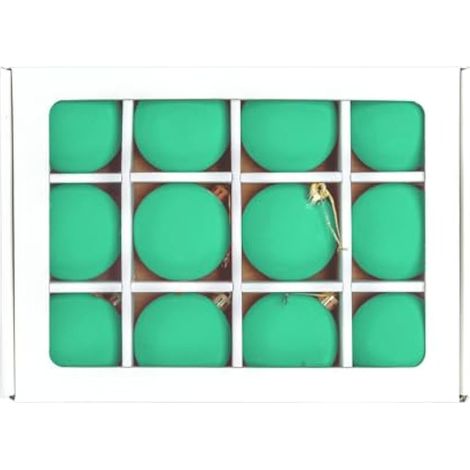 Lot de 12 boules de Noël en velours, incassables, de 2,36 cm, pour décorer votre sapin, votre maison ou votre extérieur. (1/5)