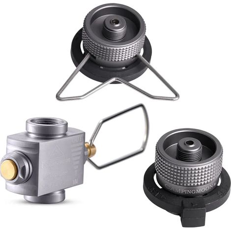 Adaptateur pour réchaud à gaz Gas Saver Plus avec adaptateur butane, adaptateur pour réchaud à gaz, adaptateur de recharge pour réchaud de camping, équipement de camping, réchauds de cuisine portables (1/5)