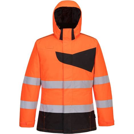 Parka invernale ad alta visibilità PW2 Arancione/Nero S (1/2)