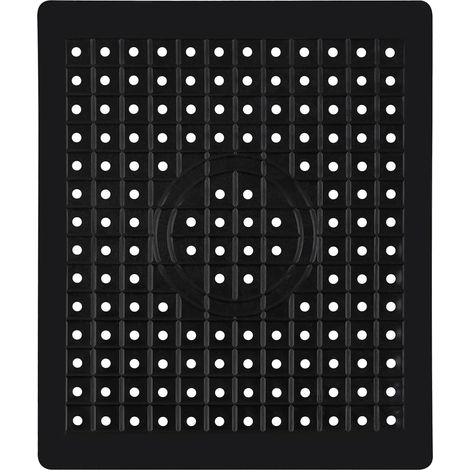 Schwarze Silikon-Spülbeckenmatte in Wabenform, zuschneidbar, geeignet für Geschirr/Gläser. (1/5)