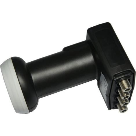 Gallunoptimal GO-QL LNB 4 Sorties Universel Full HD 3D Ready 0,1 DB 40 mm Noir