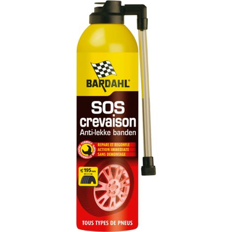 Bardahl – Anti-crevaison 500ml – Répare et regonfle tout type de pneu sans démontage – Compatible avec ou sans chambre à air