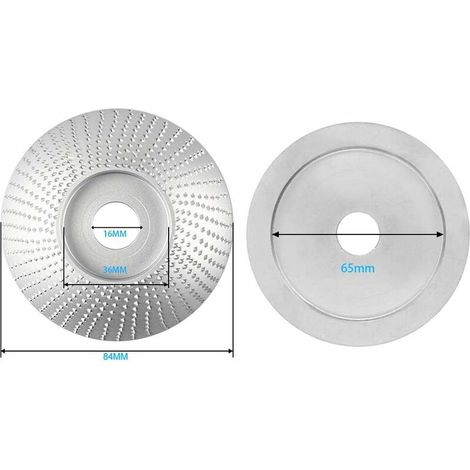 Angle Abrasif Roue Disques, Disque-RâPe Pour Meuleuse, Disque Bois Meuleuse,PonçAge Diamant,PonçAge Disque Pour Meuleuse D'Angle éLectrique (Silver) (1/4)