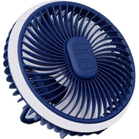 Ventilateur de plafond suspendu LED rechargeable USB 4000 mAh, 3 vitesses, idéal pour le camping et les tentes. (1/4)