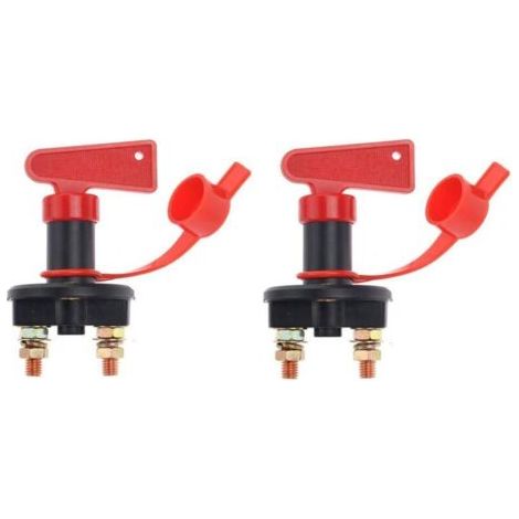 BUNTHAUS Lntyq 2 Pack Automobile Coupe-Batterie Isolateur Couper OFF Puissance Coupure Interrupteur D'urgence Interrupteur 12V / 24V (1/5)